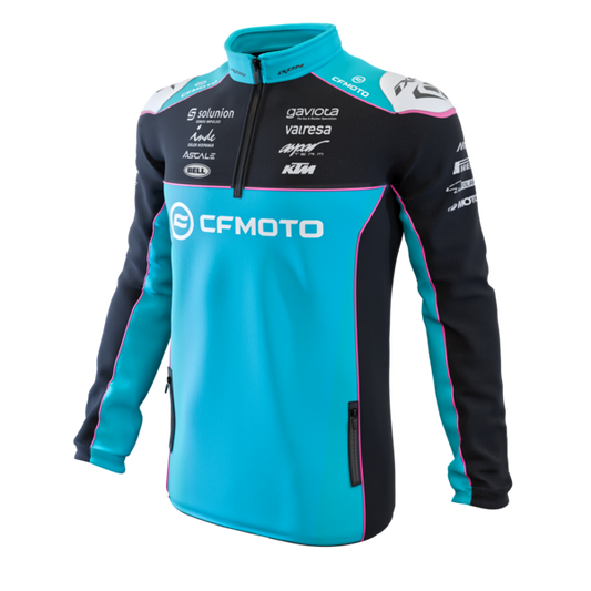 Official CF MOTO Racing Team 1/4 zip Sweatshirt by Ixon - 103101078