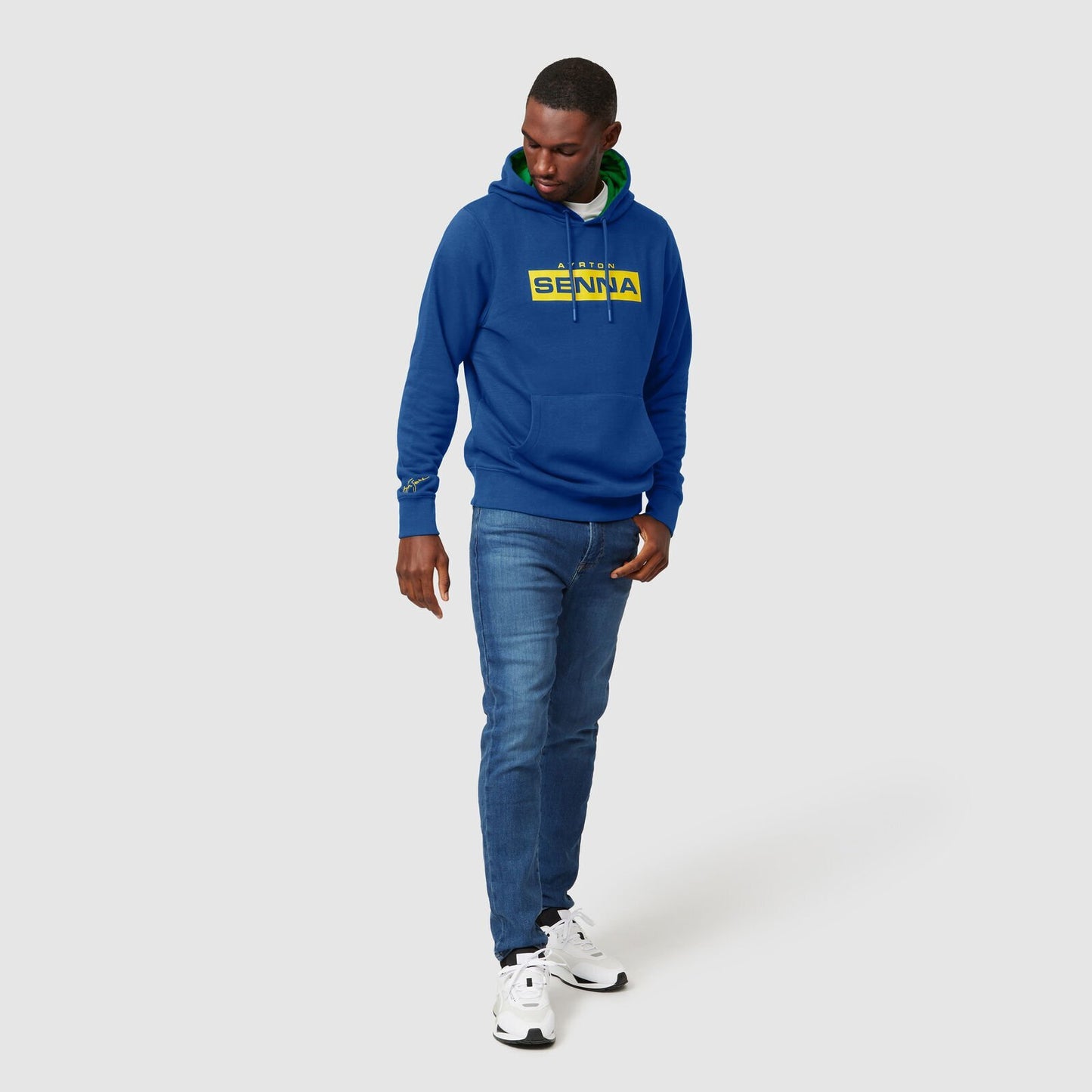 Official Ayrton Senna Pullover Logo Hoodie -