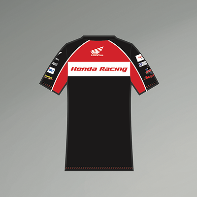 Official Honda Racing Black Woman's T Shirt - 16Bsbwts