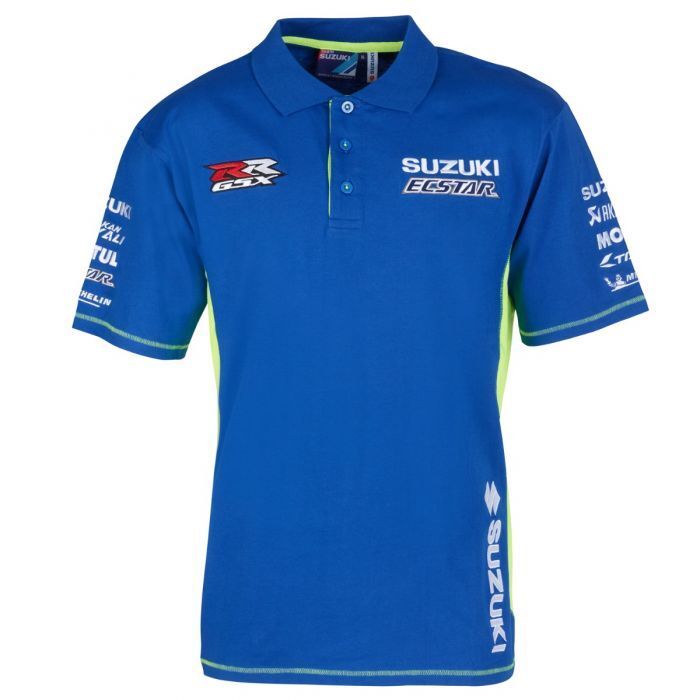 Official Ecstar Suzuki MotoGP Team Man's Polo Shirt - 18Smgp-Ap