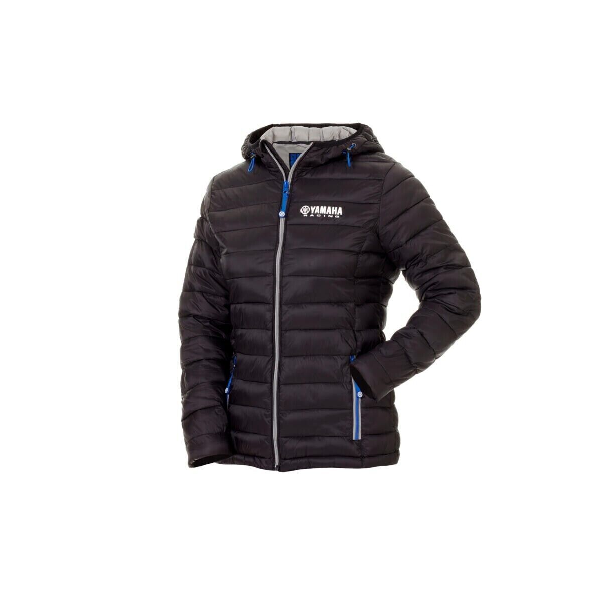 Official Yamaha Racing Zip Up Woman'S Quilted Hooded Jacket - B18-Fj203-B0