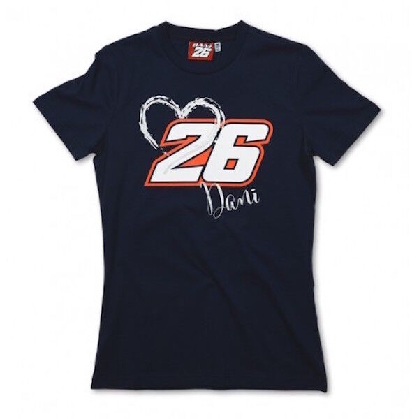 New Official Dani Pedrosa Navy Womans T'Shirt - 118302