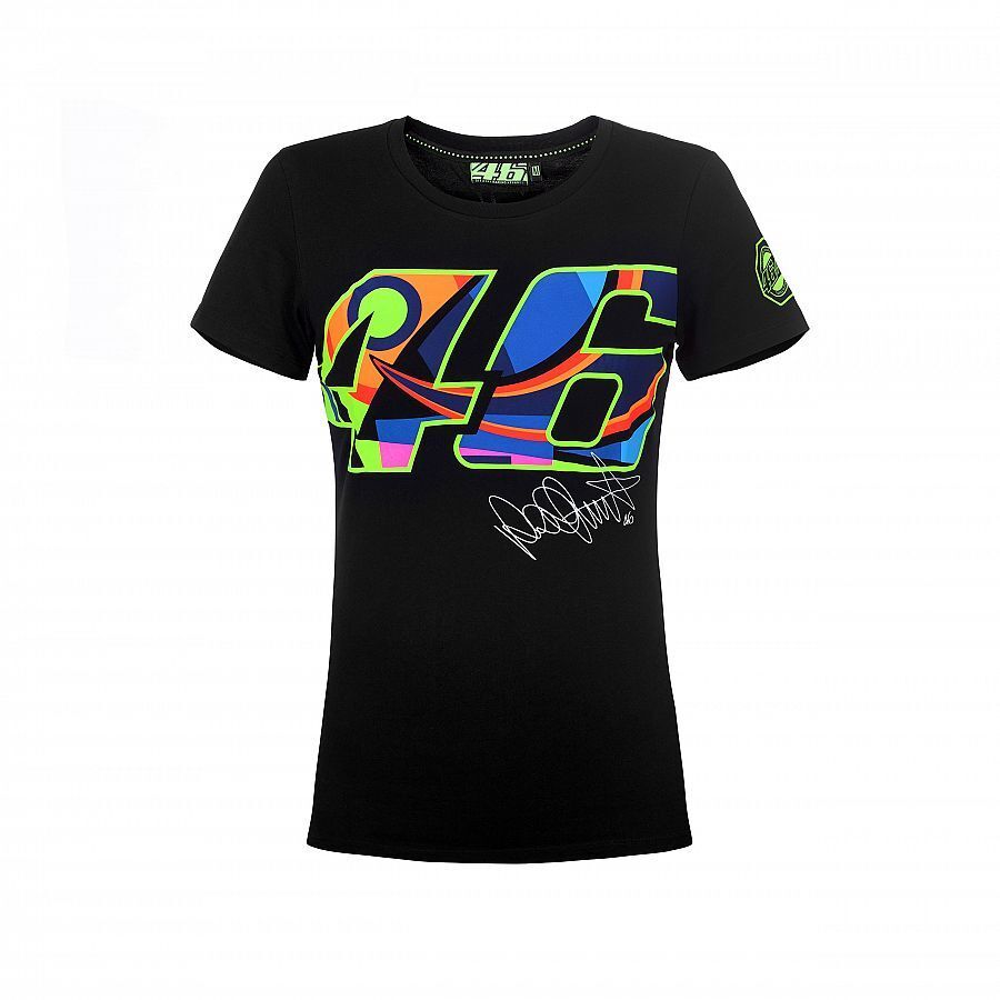 VR46 Official Valentino Rossi Navy Womans T'Shirt - Vrwts 260804