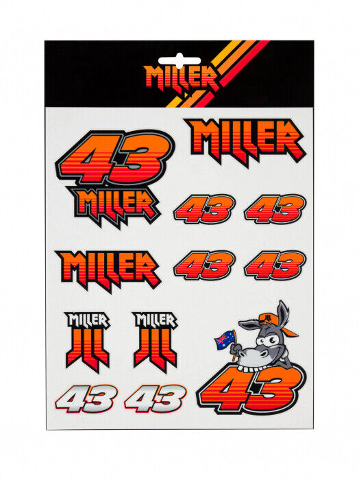 Official Jack Miller Large Sticker Set - 20 54301 Special Offer 10 Only !