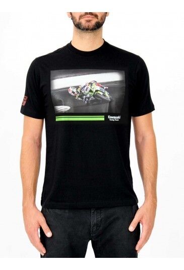 New Official Kawasaki Jr65 Black T-Shirt