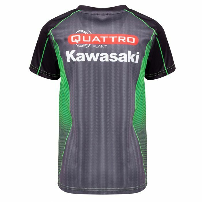 Official Quattro Plant Kawasaki Kid's Team All Over Print T Shirt - 19Qk-Aopkt