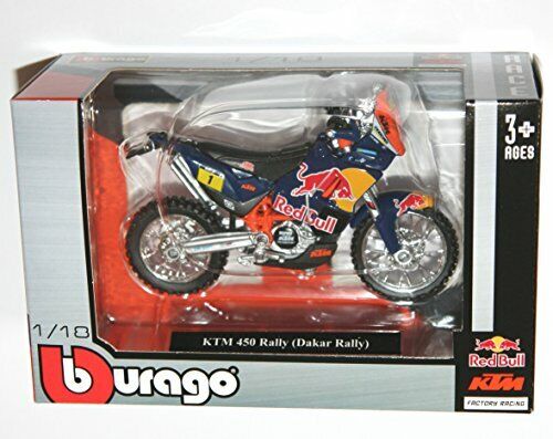 Official Red Bull KTM Racing Paris Dakar 1:18 Model - KTM 19084