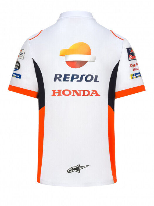 Official Repsol Honda Team White Polo Shirt - 20 18503