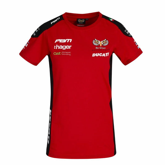 Official PBM Be Wiser Ducati Team Ladies T Shirt . 19PBM-Lt1