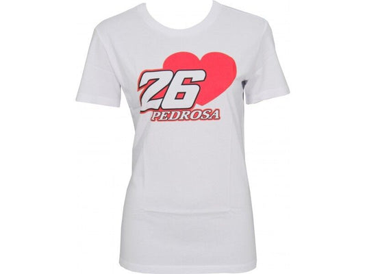 New Official Dani Pedrosa Womans White T'Shirt - 785 06