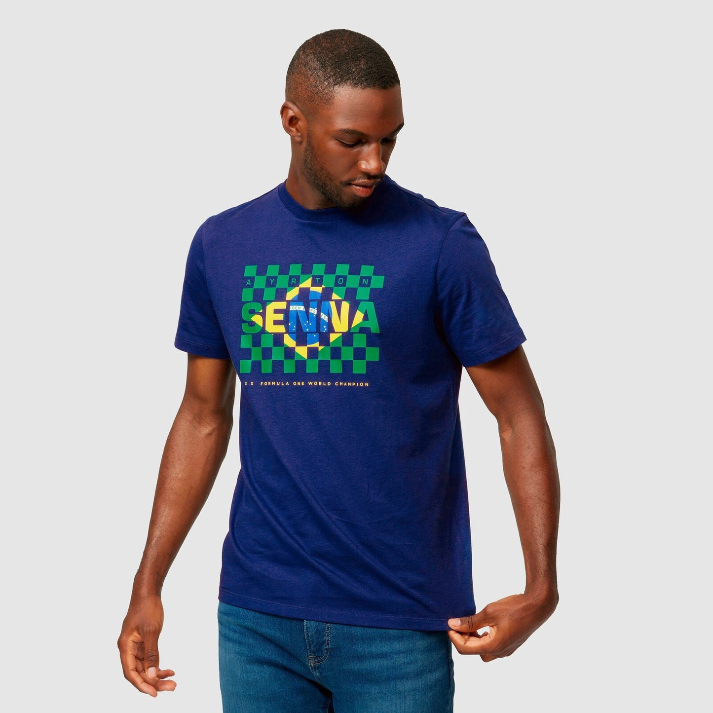 Official Ayrton Senna Blue Flag T-Shirt - 701218113 001