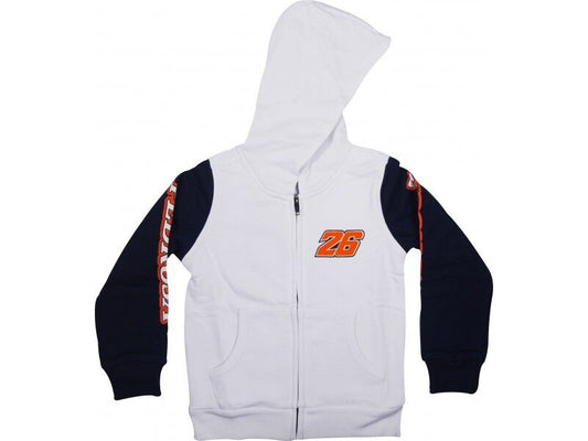 Official Dani Pedrosa White Kids Hoodie Fleece - 758 06