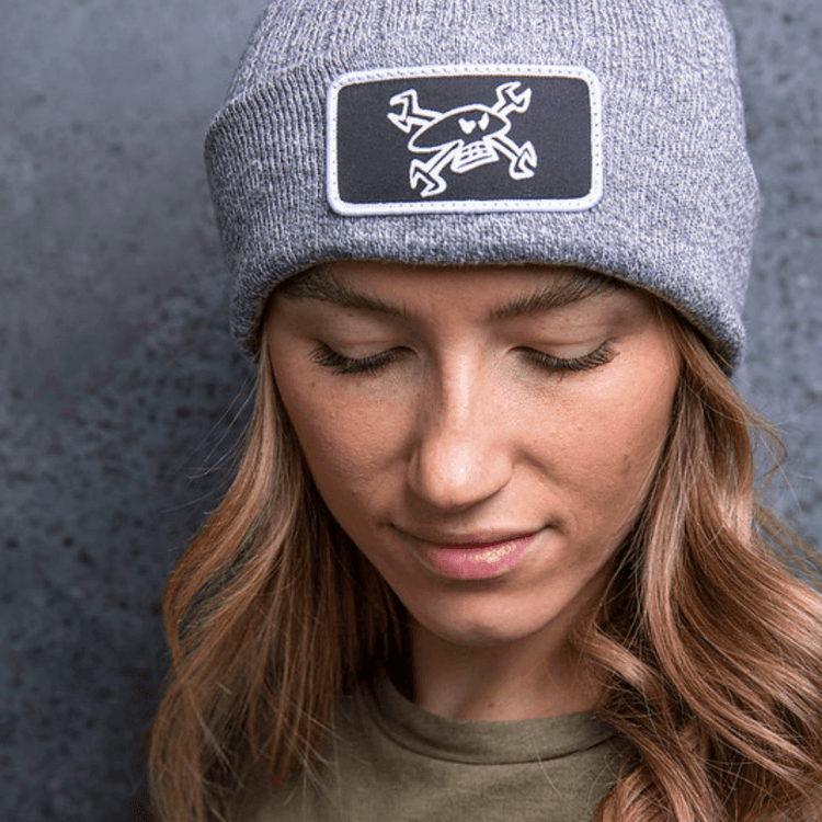 Official Guy Martin Spanner Skull Grey Beanie Hat - Rtgl006127