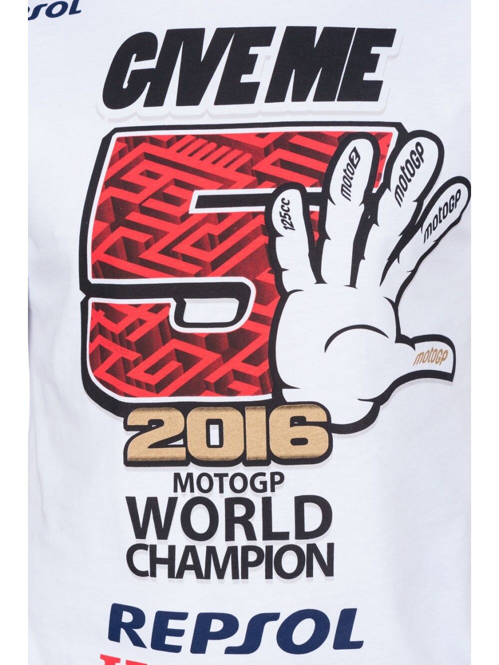 New Official Marc Marquez World Champion 2016 T-Shirt - 16 33091