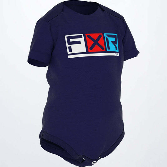 Official FXR Infant Navy Podium Short Sleeve Baby Grow - 222290-4520