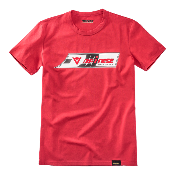 Official Dainese Speed Leather Red T-Shirt - 201896758