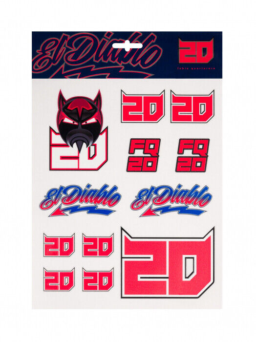 Fabio Quartararo Official El Diablo Sticker Set - 20 53814