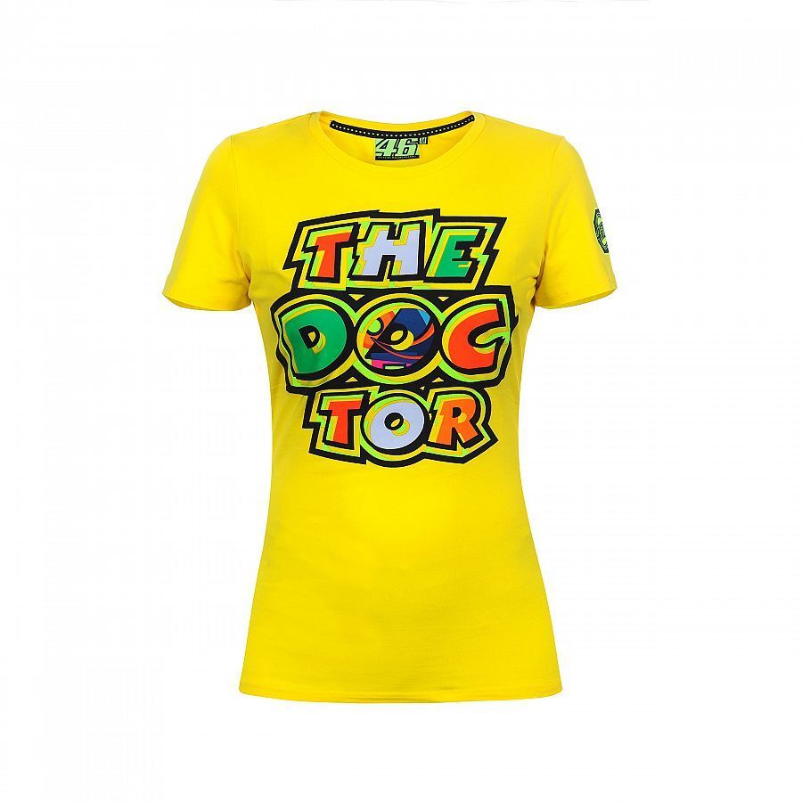 VR46 Official Valentino Rossi Yellow Doctor Womans T'Shirt - Vrwts 262201