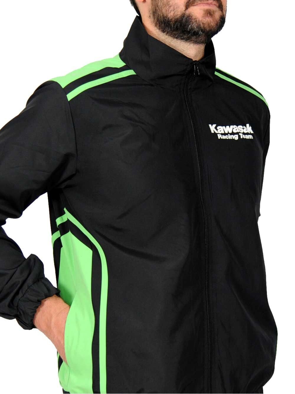 New Official Kawasaki Racing Rain Jacket . 15 61514