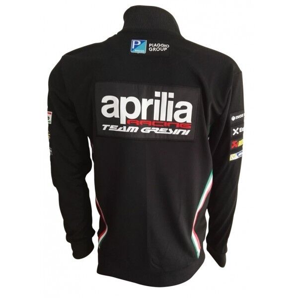 Official Gresini Aprilia Team Woman's Black Zip Up Sweatshirt - A1Fefz17Rew