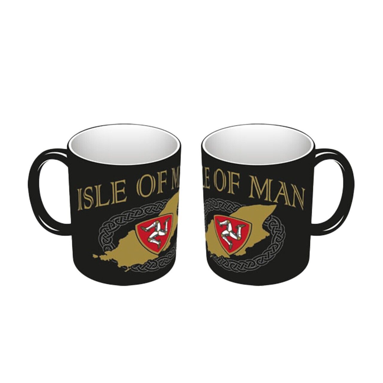 Isle Of Man Black Mug - Iom-Mug6