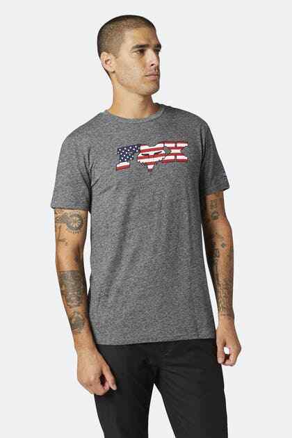 Fox Racing Usa Flag Premium T Shirt - 191972491962
