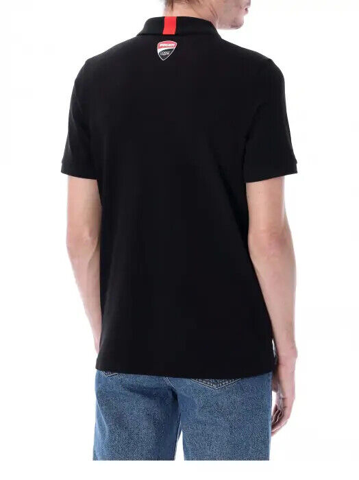 Official Ducati Corse Racing Black Polo Shirt - 23 16001
