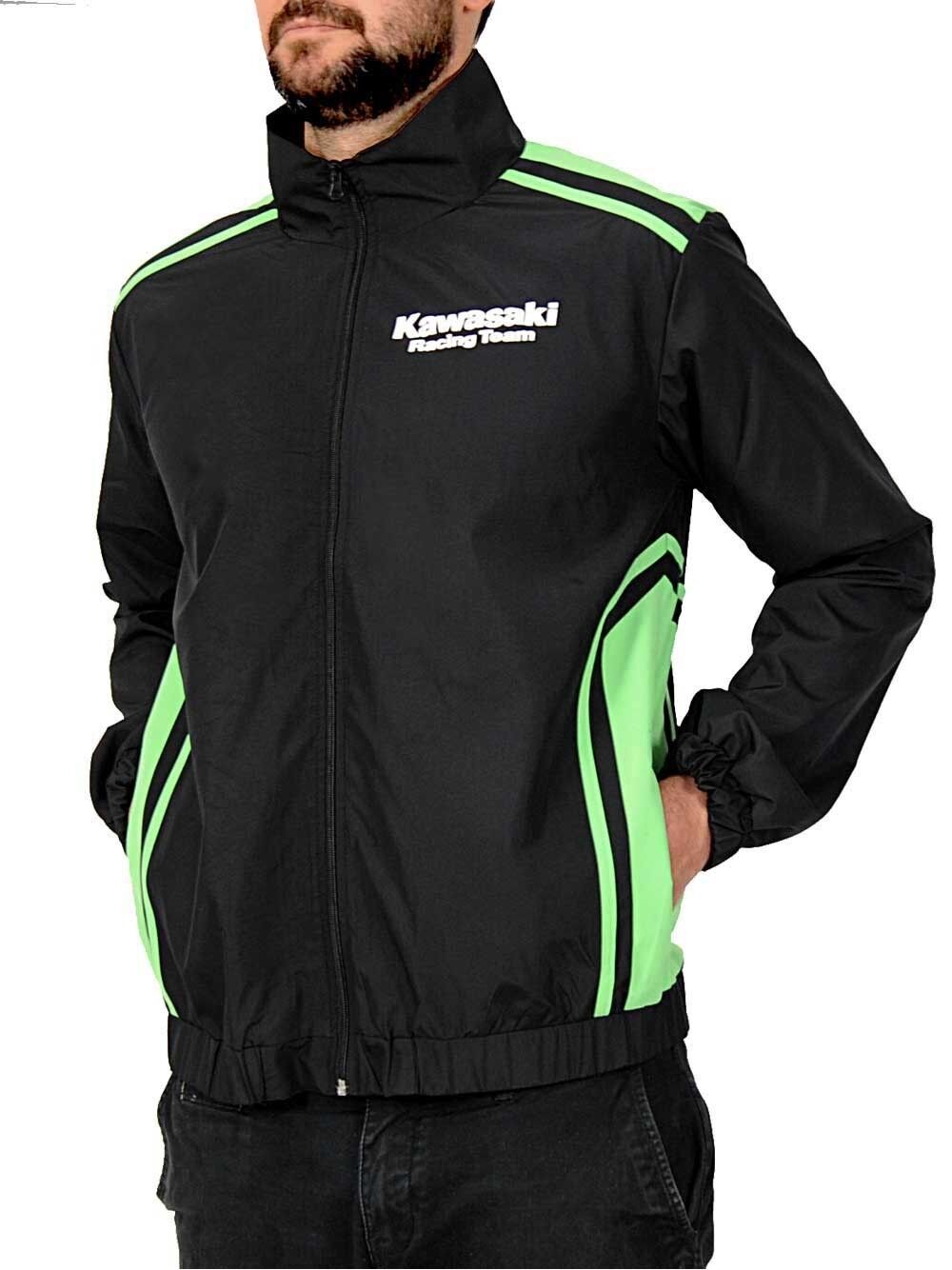 New Official Kawasaki Racing Rain Jacket . 15 61514