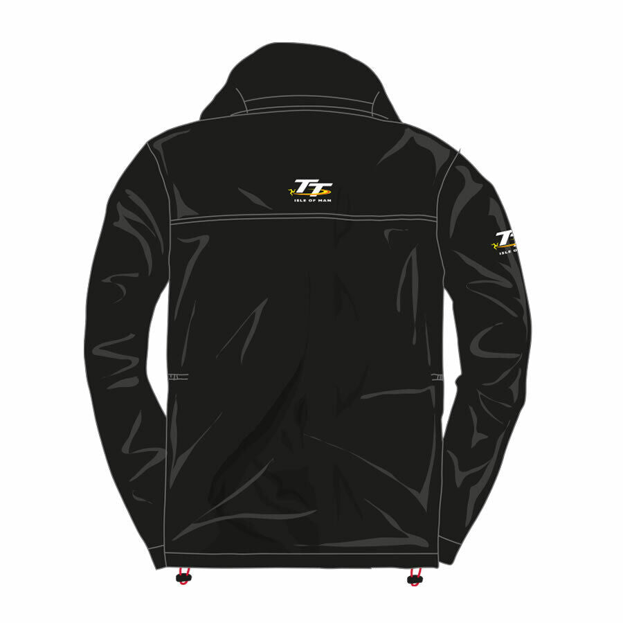 Isle Of Man TT Races Official Black & Red TT Light Jacket - 20Ajkt4