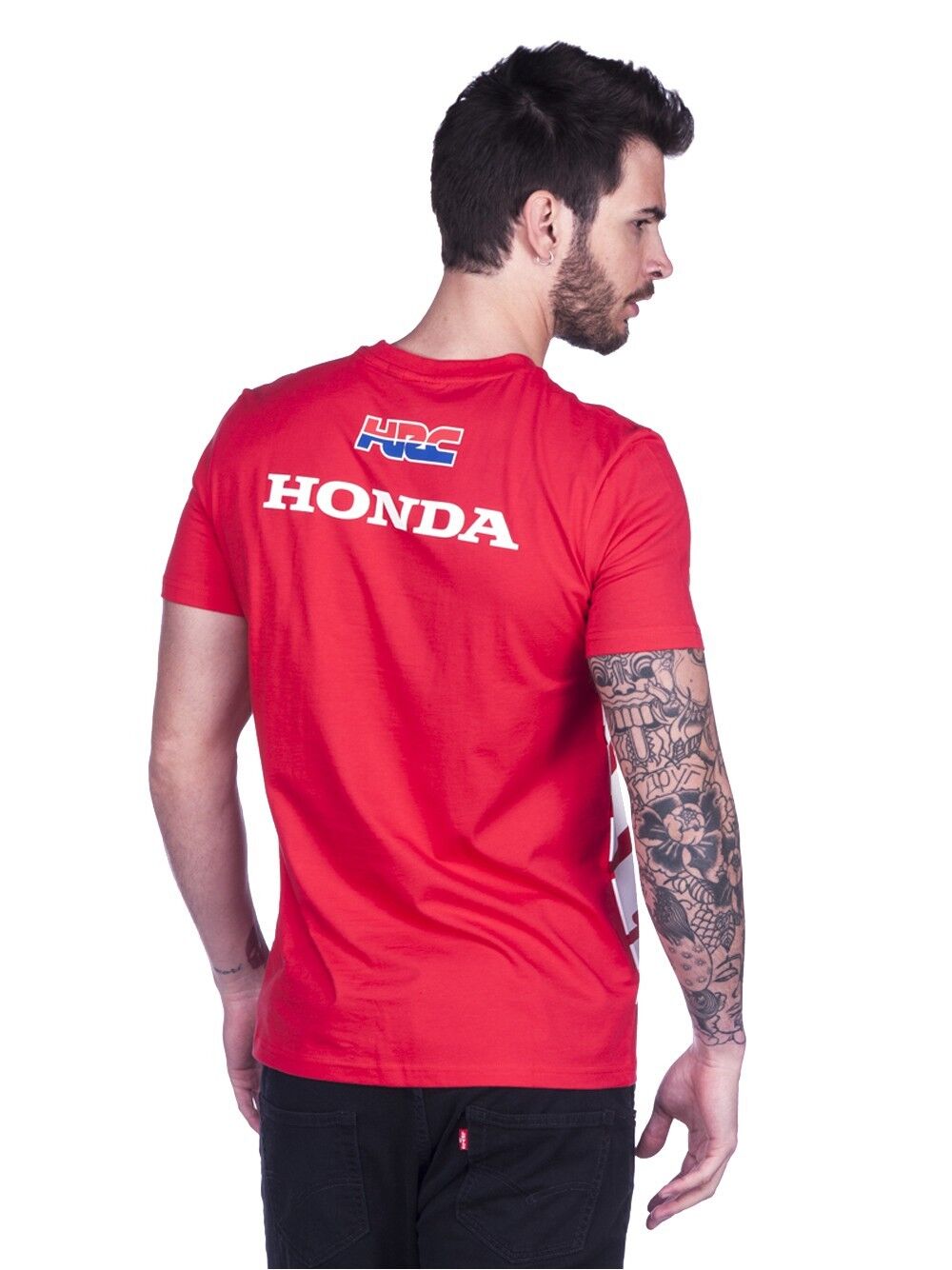 Official HRC Racing Big Wing Red T Shirt - 17 38007