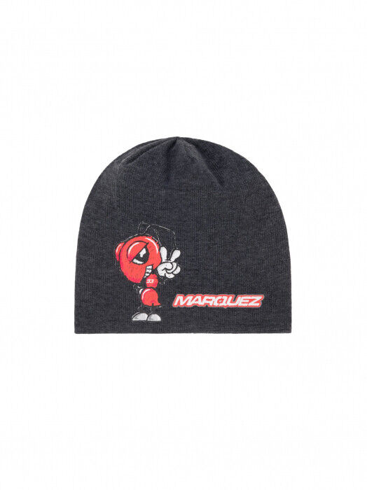 New Official Marc Marquez 93Kids Double Face Grey Beanie 20