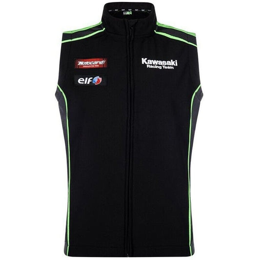 Official Kawasaki Motorcard Team Race Wear Body Warmer / Gilet - 17 61502