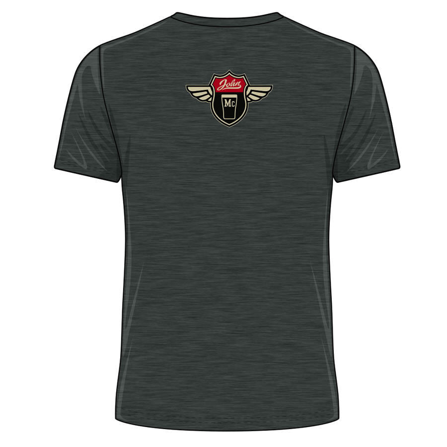 Official John Mcguiness Legends Heather T-Shirt -18Jm-Ats1