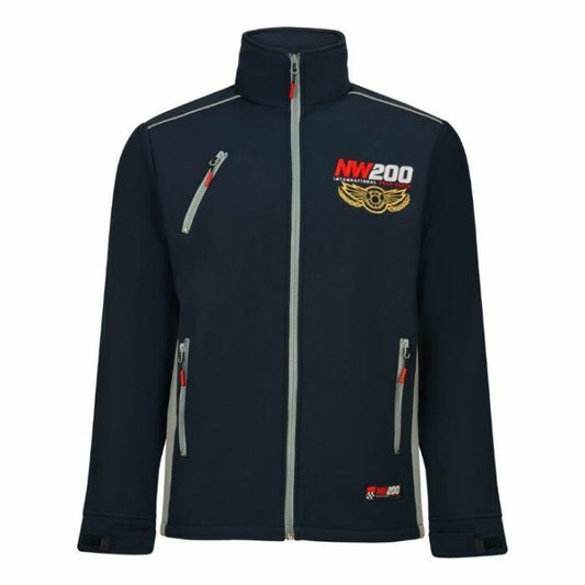 Official North West 200 Navy Blue Softshell Jacket - 20Nw-Aj