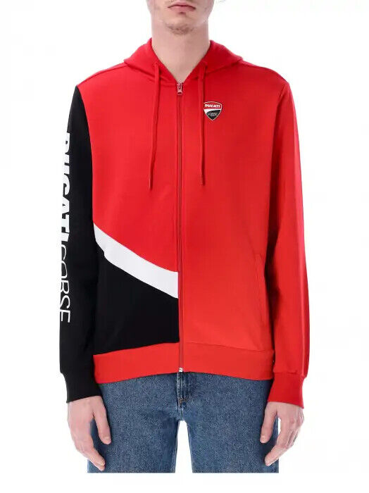 Official Ducati Corse Badge Zip Up Hoodie - 23 26001