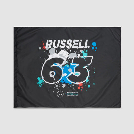George Russell Mercedes AMG Petronas Motorsport Supporters Flag - 701220868 001