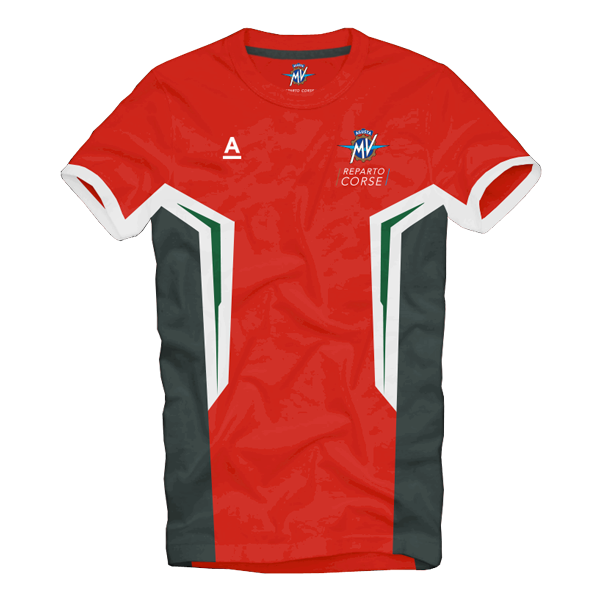 Official Mv Agusta Reparto Red T Shirt - Mv00 903000