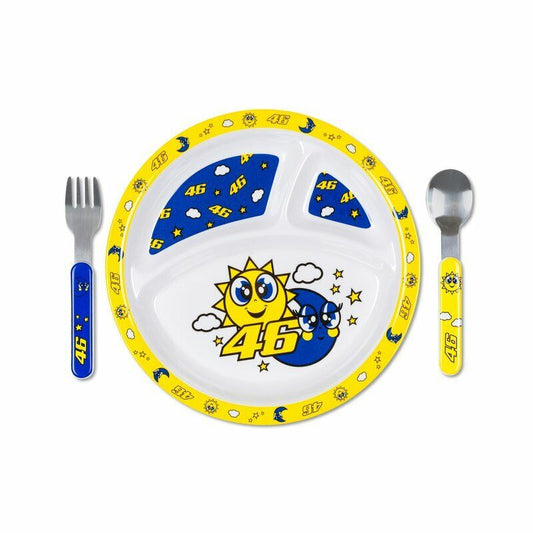 VR46 Official Valentino Rossi Baby's Sun & Moon Meal Set - Vrusm 401403