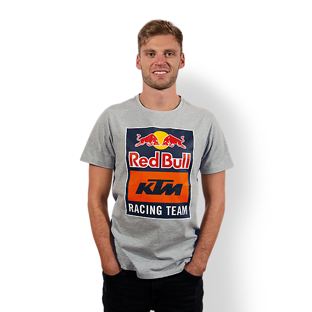 Official Red Bull KTM Emblem Grey T Shirt - KTM20014