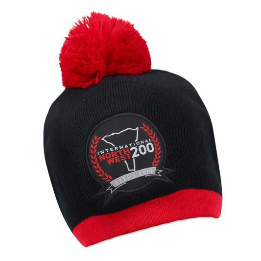 Official North West 200 Pom Pom Beanie Cap - 19Nw-Bh-Pom