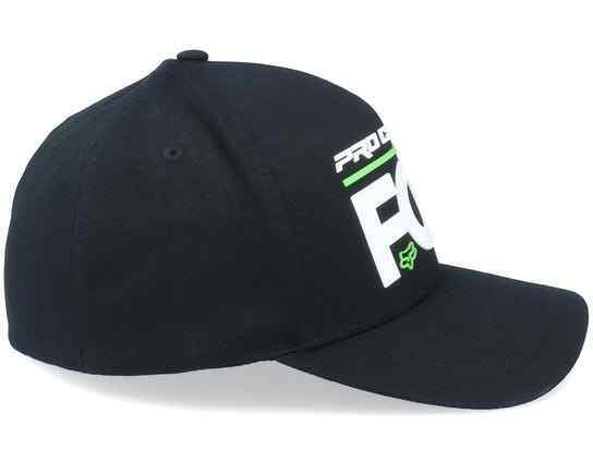 Fox Racing Pro Circuit Black/Green Flexifit Baseball Cap - 28338-001