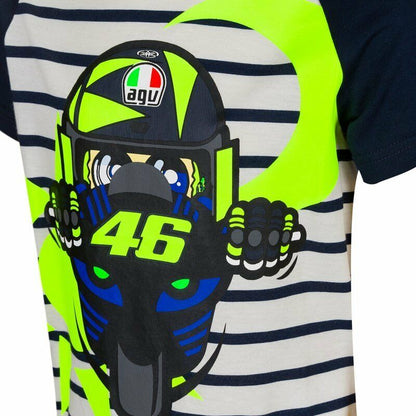 VR46 Official Valentino Rossi Kids Grey T'Shirt - Vrkts392903