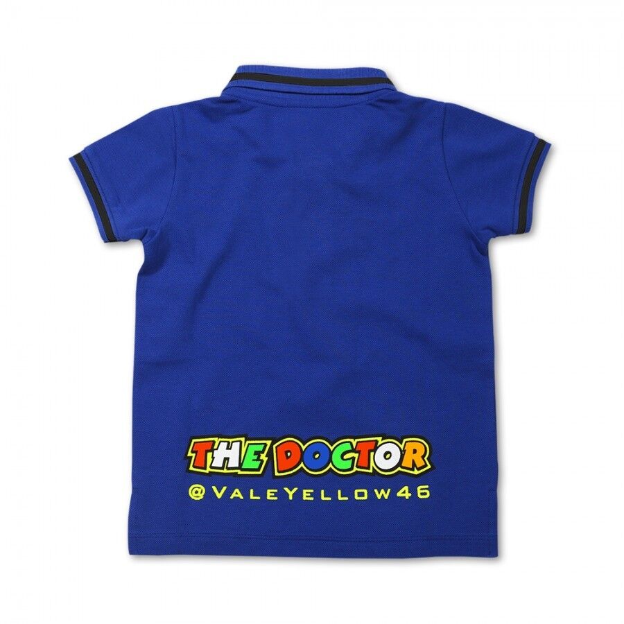 Official Valentino Rossi VR46 Kids Polo Blue