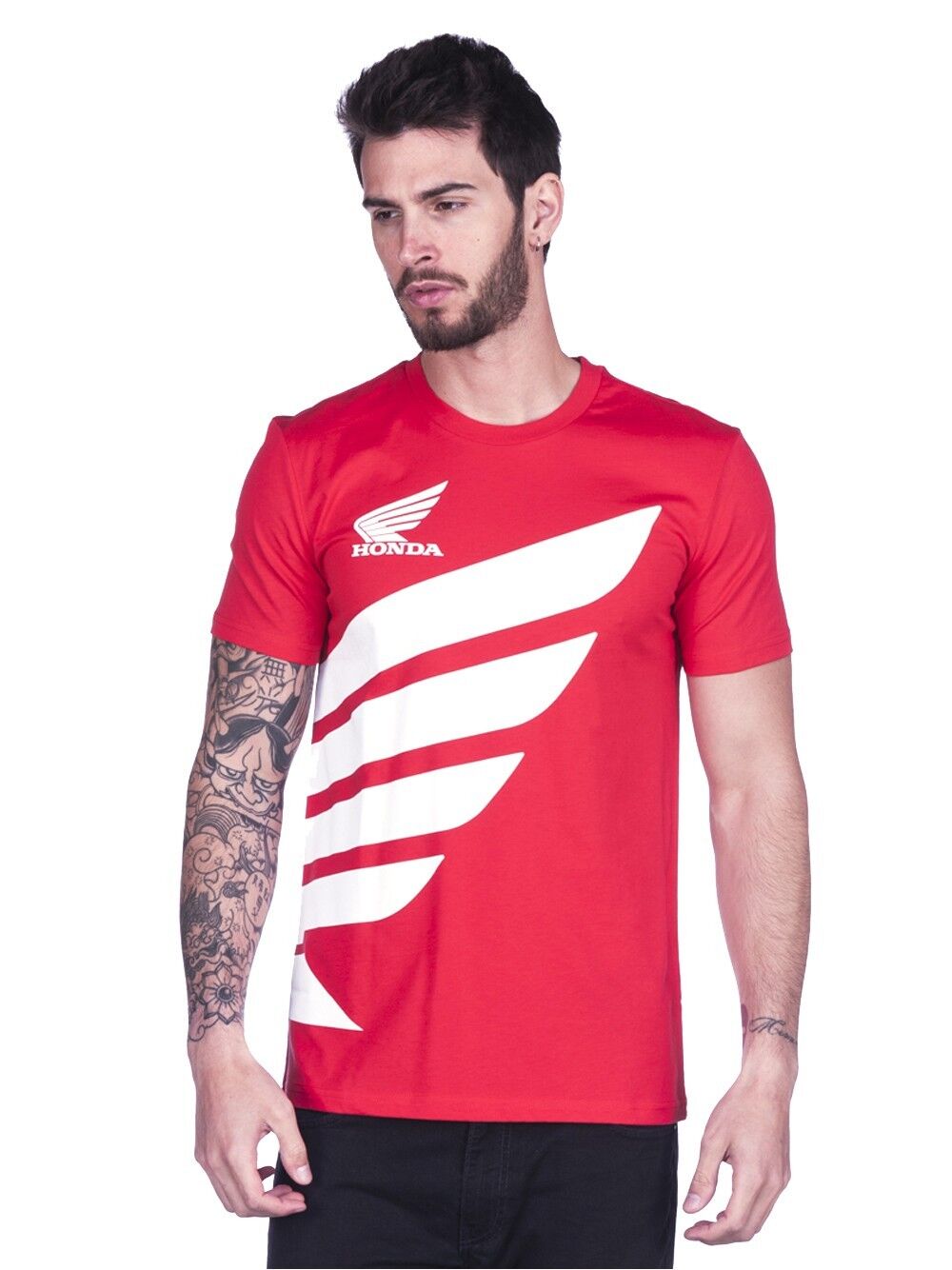 Official HRC Racing Big Wing Red T Shirt - 17 38007