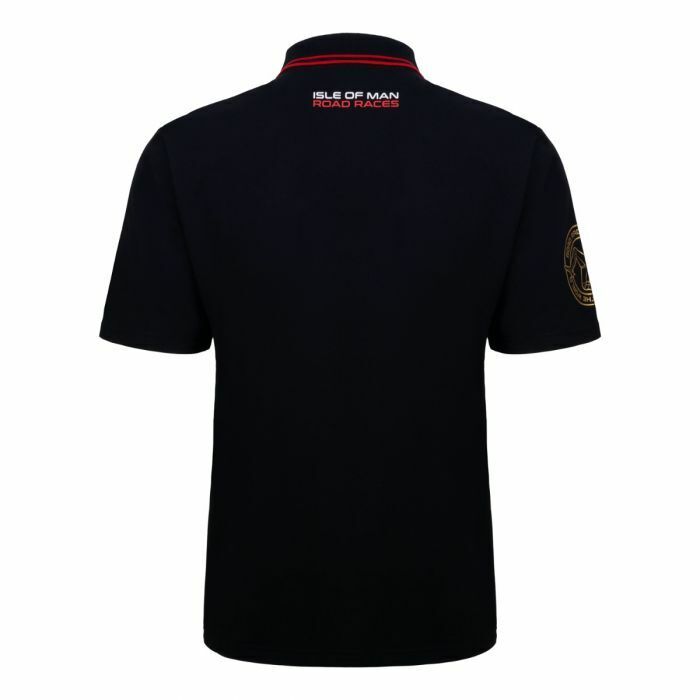 Official Isle Of Man Road Races Black Polo Shirt - 20Iom-Ap_Black