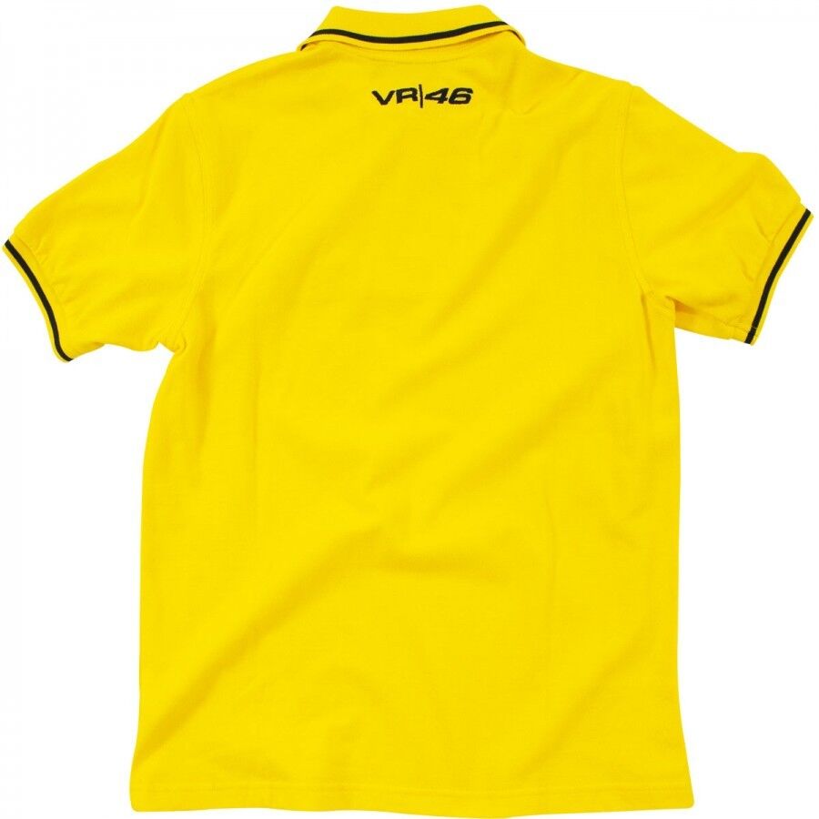 New Official Valentino Rossi VR46 Kids Yellow Polo