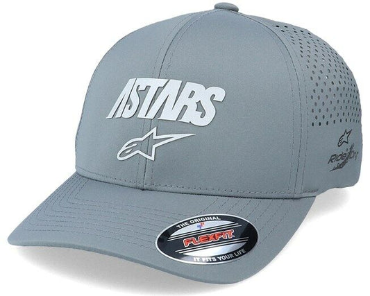 Alpinestar Angle Lazer Tech Flexifit Grey Baseball Cap - 1230 81001