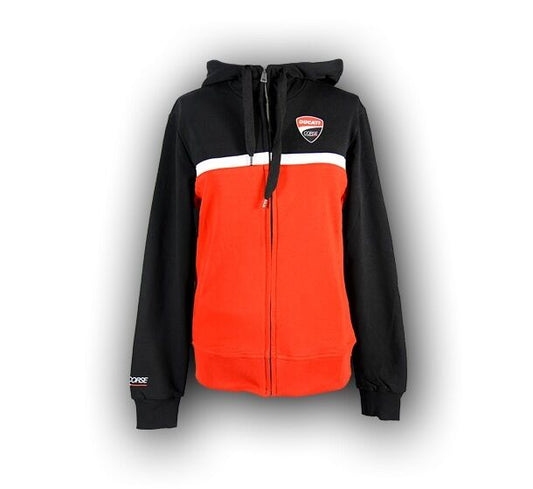 Official Ducati Corse Womans Zip Up Hoodie - 14 26006