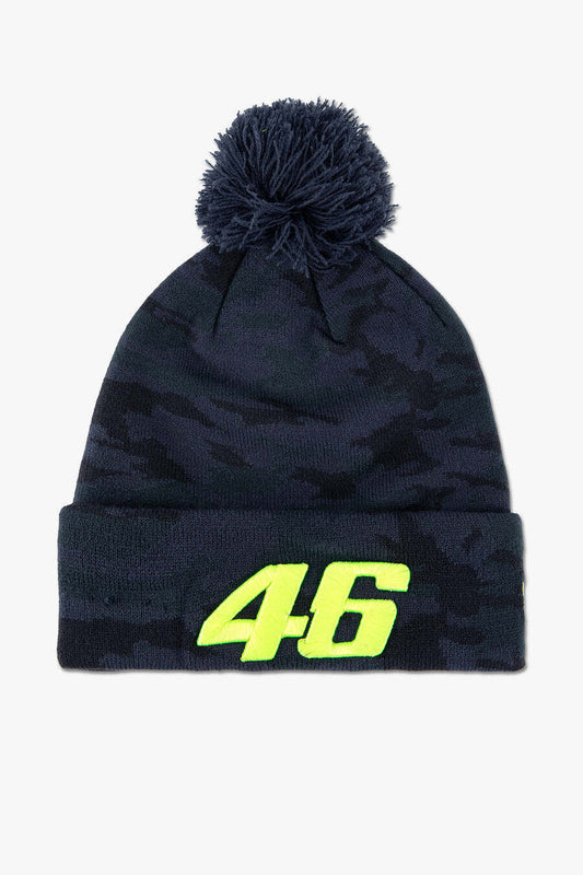 New Era Official Valentino Rossi VR46 Camo Bobble Beanie - Lvmbe 445904
