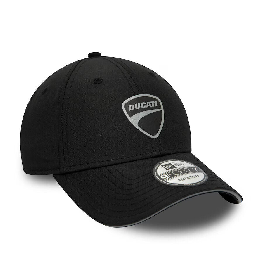 Official Ducati Corse New Era 9Forty Black Reflective Baseball Cap - 60334543
